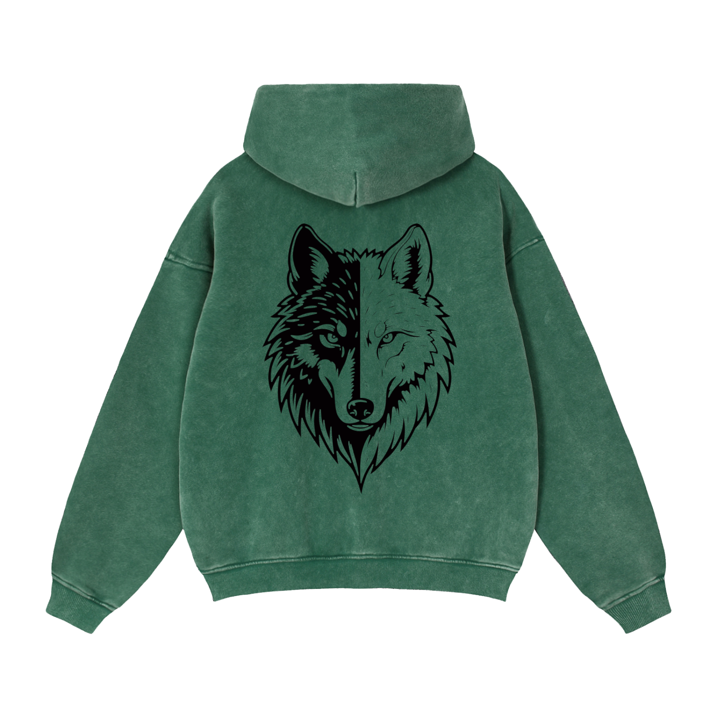 Zip-Through Boxy Fleece Hoodie by ODMPOD