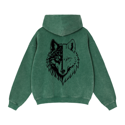 Zip-Through Boxy Fleece Hoodie by ODMPOD