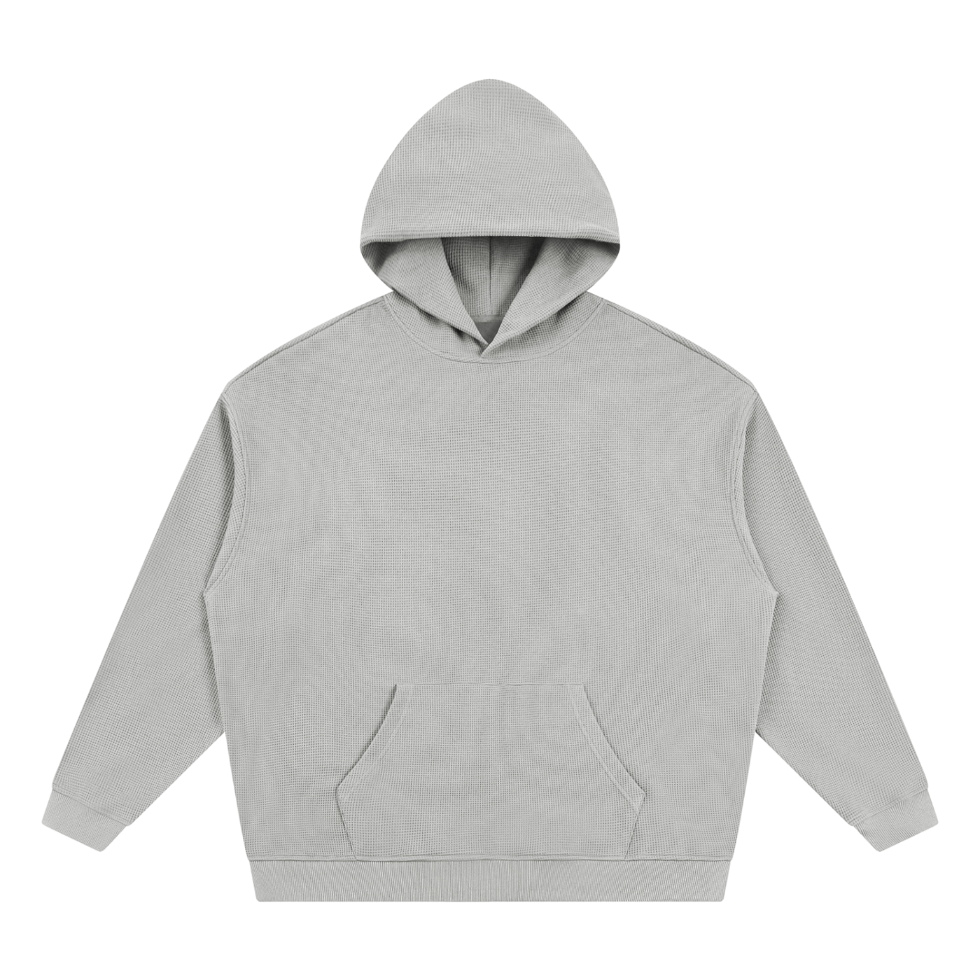 Oat gray unisex hoodie, pullover hood with kangaroo pocket, long sleeves