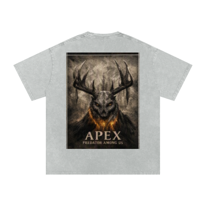 Snow Washed Oversized Cotton T-Shirt by ODMPOD