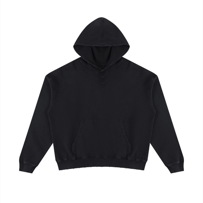 BAUHAUS Mineral Wash Distressed Hoodie by ODMPOD